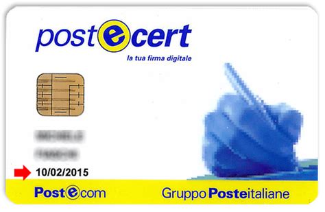 postecert firma digitale smart card|postecert sito ufficiale.